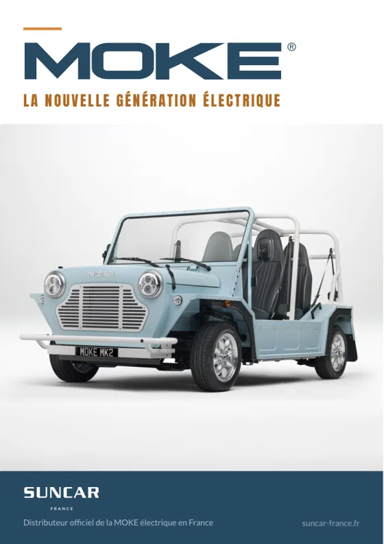 Couverture de la brochure MOKE MK2 électrique