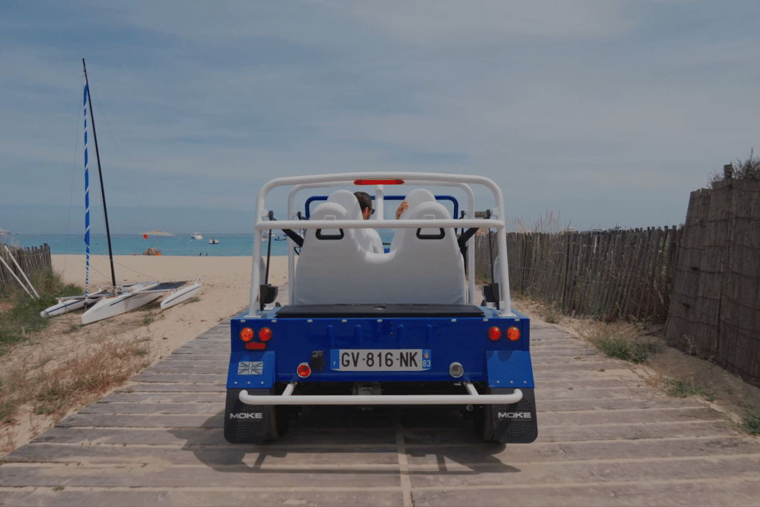 Moke électrique bord de mer