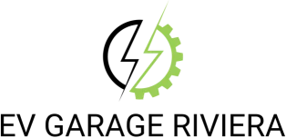 Logo EV Garage Riviera, partenaire SAV Moke électrique