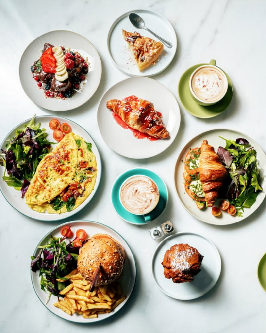 Brunch på Garden Café i Nice i forbindelse med en polterabend